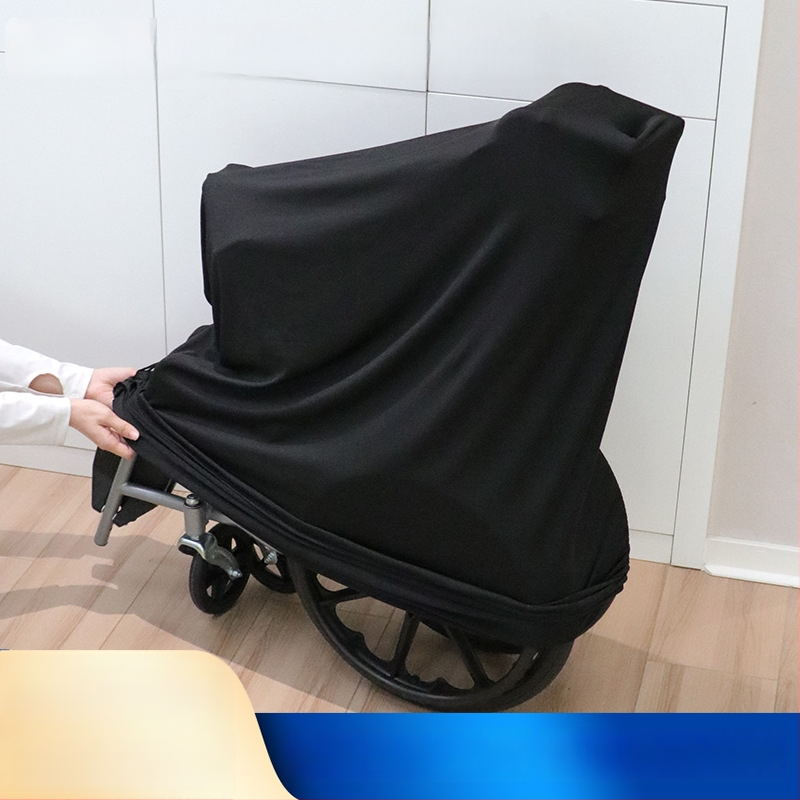 Sulankstomo vežimėlio dulkių uždanga, pieno šilko audinys, paprastas stilius, gyvenamajai patalpai ir komercinėms erdvėms