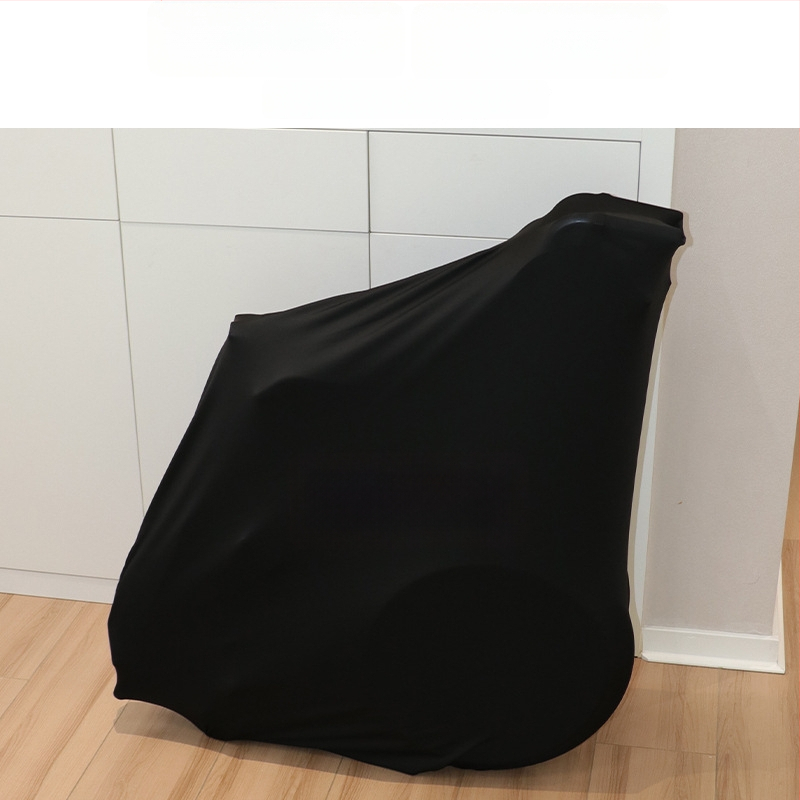 Sulankstomo vežimėlio dulkių uždanga, pieno šilko audinys, paprastas stilius, gyvenamajai patalpai ir komercinėms erdvėms