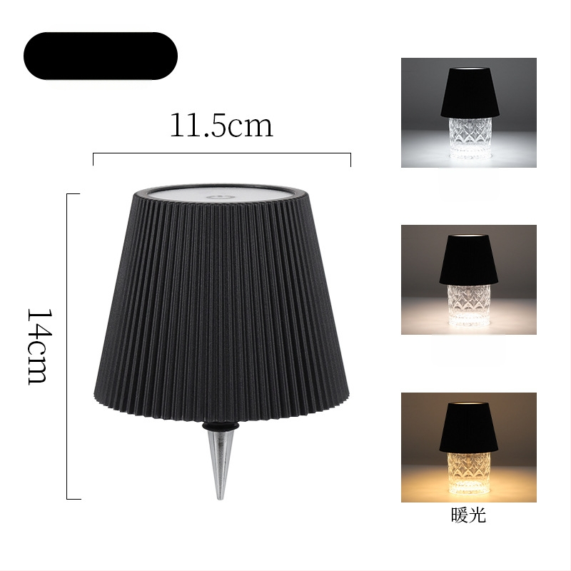 LED lampica s prugama za atmosferu – stolna lampa za bocu vina, bar, moderan stil