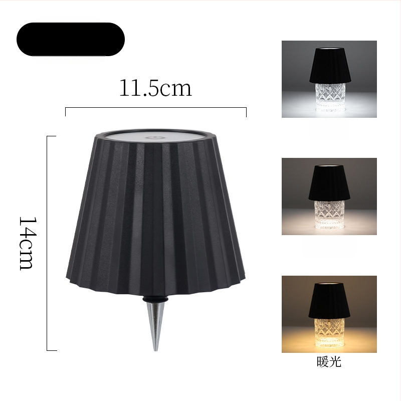 LED lampica s prugama za atmosferu – stolna lampa za bocu vina, bar, moderan stil