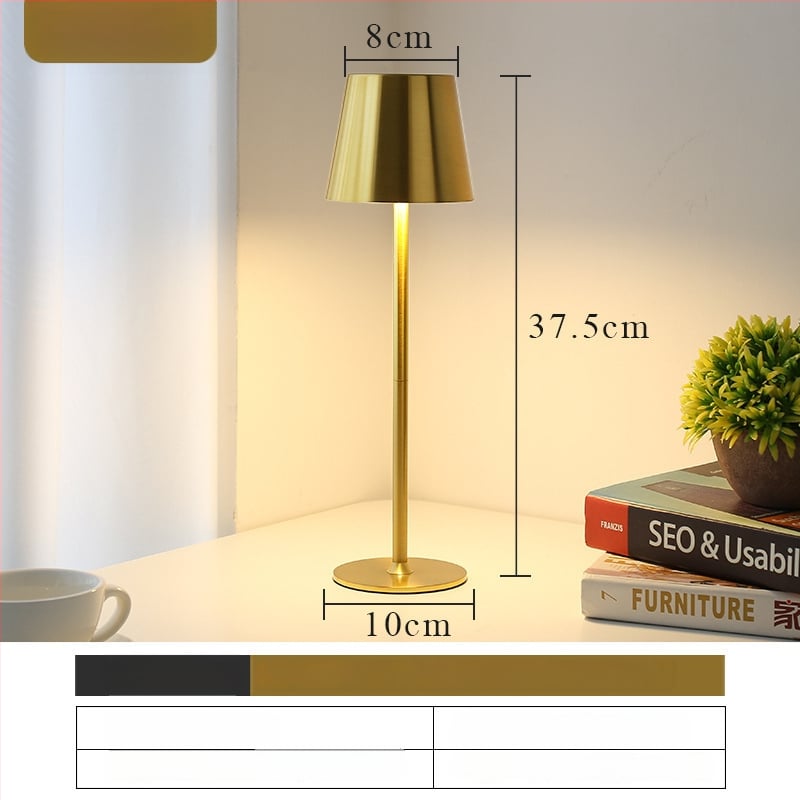 Visoka stolna lampa s dodirnim punjenjem, modernog minimalističkog dizajna, ambijentalno osvjetljenje za šank stol ili noćni ormarić