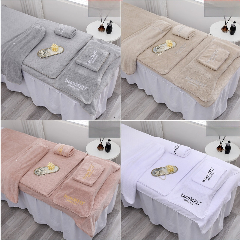 Ilusalongi näorätik logoga, korallfliis, 300 g, imavus 16–20 s, kohandatav, õmblemine