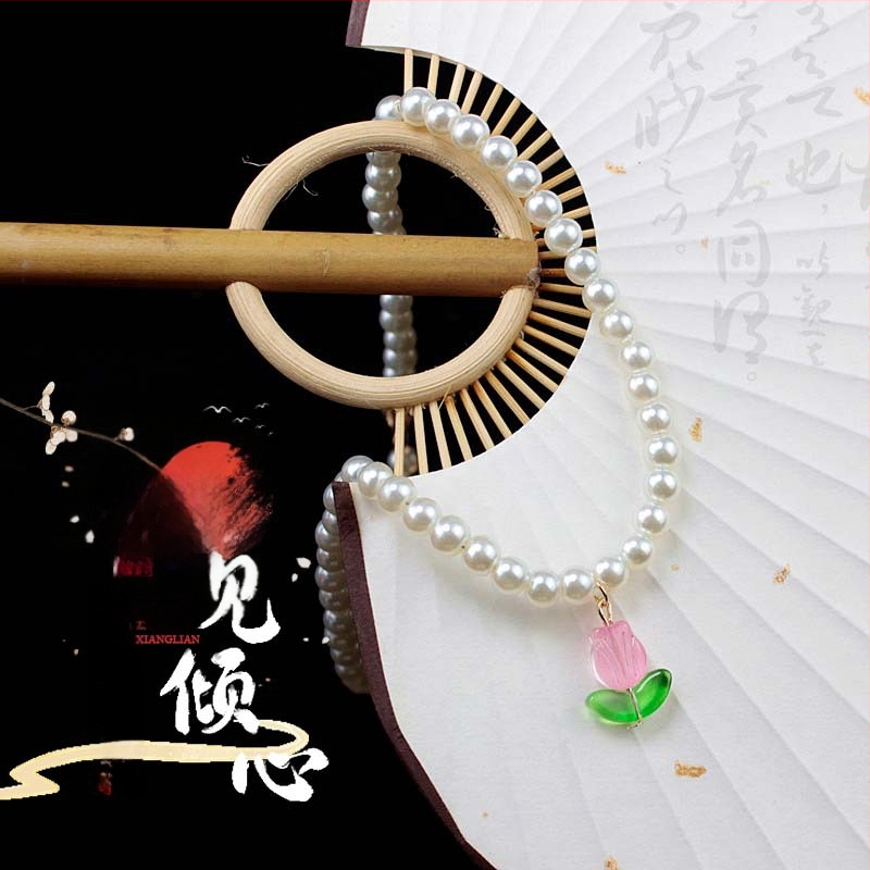 Laste juuksekumm viljapuude mustriga, rahvuslik stiil, materjal klaas/värvitud glasuur, printsessi sari, tootenumbriga T2