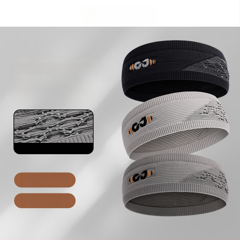Αθλητικός κεφαλόδεσμος χωρίς ραφές, απορροφά τον ιδρώτα, αναπνεύσιμος, γρήγορο στέγνωμα, Νάιλον/Σπάντεξ/Πολυεστέρας, για τρέξιμο, ποδηλασία και μπάσκετ