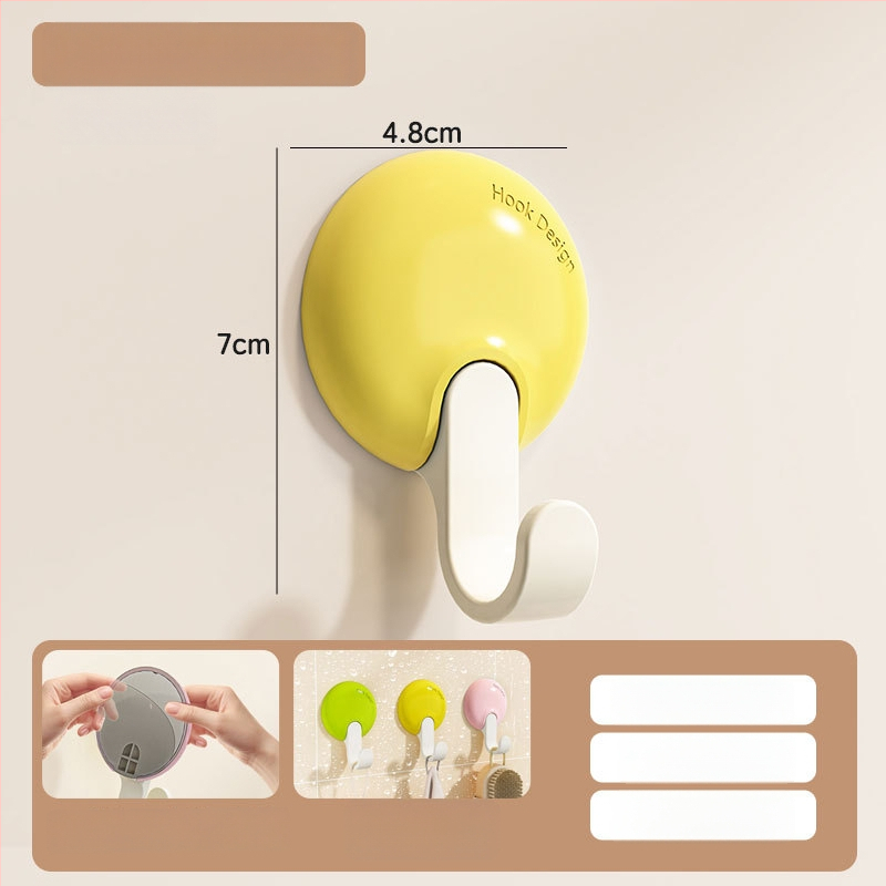 Good seven αυτοκόλλητος γάντζος, PP υλικό, μοντέρνος μινιμαλιστικός σχεδιασμός, ένας γάντζος, αντέχει έως 1 κιλό