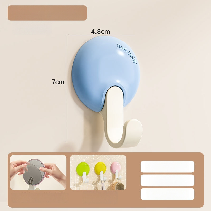 Good seven αυτοκόλλητος γάντζος, PP υλικό, μοντέρνος μινιμαλιστικός σχεδιασμός, ένας γάντζος, αντέχει έως 1 κιλό