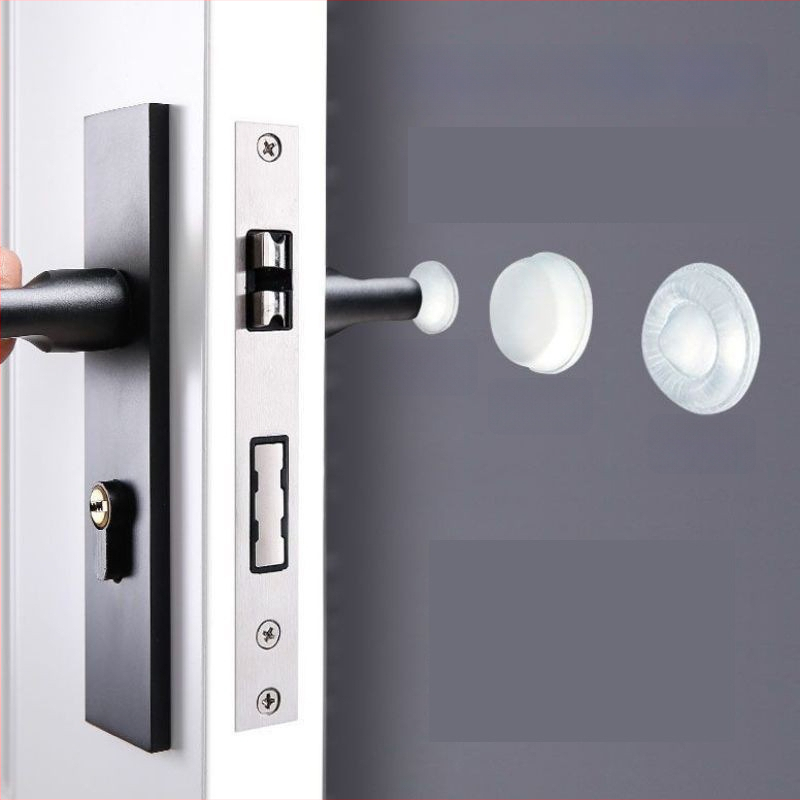 Spintelės durelių atsitrenkimo buferis su gumos granuliomis, lipnus, tylus amortizatorius, neslidus, 3M klijai