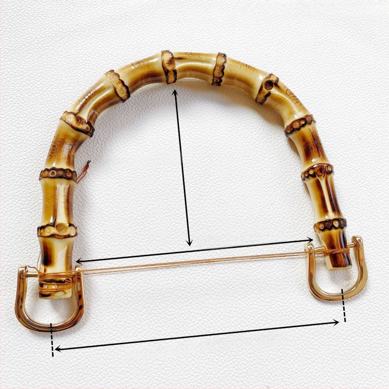 Бамбукова дръжка за чанта SW-0938, Autonomy, ретро национален стил, материал: бамбук, персонализирана обработка, за чанти