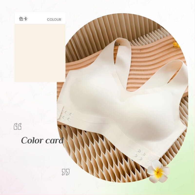 Αθλητικό σουτιέν χωρίς ραφές με molded cups, μπροστινό κούμπωμα, σταθερές διπλές τιράντες, ύφασμα νάιλον 70–80%