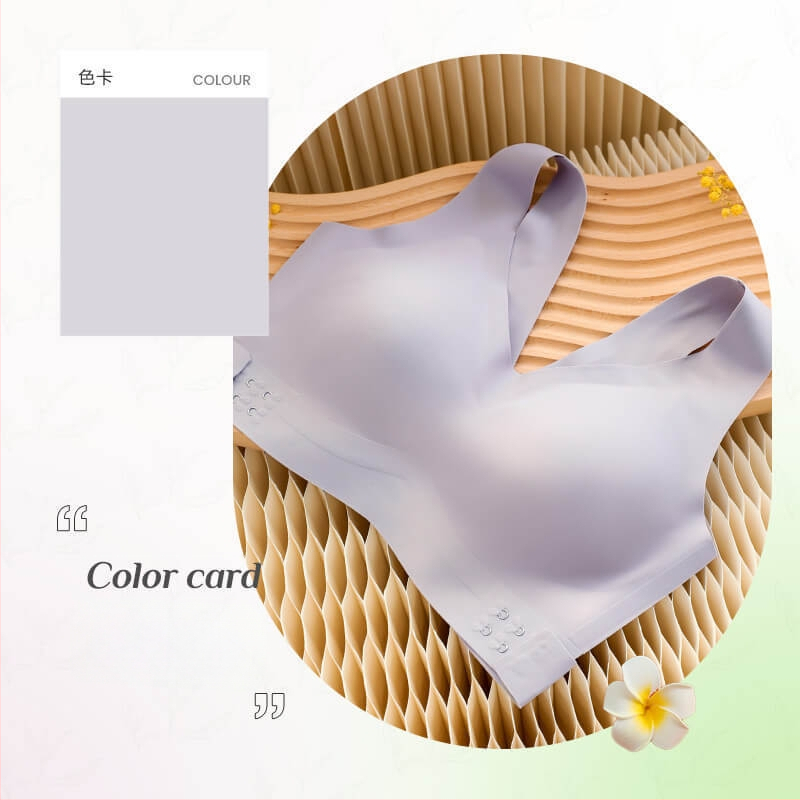 Αθλητικό σουτιέν χωρίς ραφές με molded cups, μπροστινό κούμπωμα, σταθερές διπλές τιράντες, ύφασμα νάιλον 70–80%