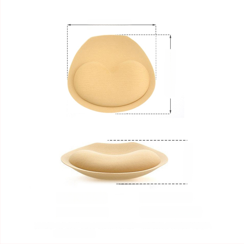 Μπικίνι μαξιλαράκια στήθους, βαμβακερά, παχιά, αναπνέοντα και αόρατα, με λεπτή κορυφή και παχιά βάση