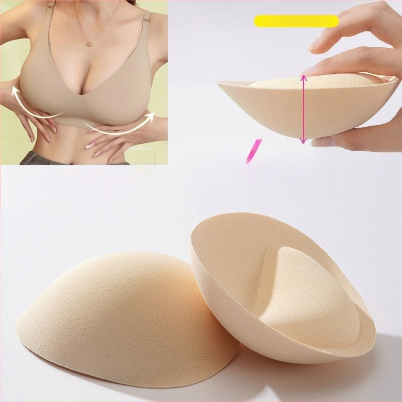Σιλικόνιες επενδύσεις στήθους σε σχήμα αυγού, παχιές, αυτοκόλλητες, διαπνέουσες, αόρατες