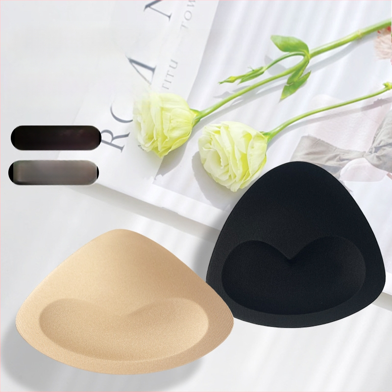 Τρίγωνα διπλής όψης αόρατα μαξιλαράκια στήθους για σουτιέν χωρίς κόλλα, νάιλον, παχύτερα, αυξάνουν το στήθος, μάρκα Foreign stars, κυκλοφόρηση καλοκαίρι του 2025