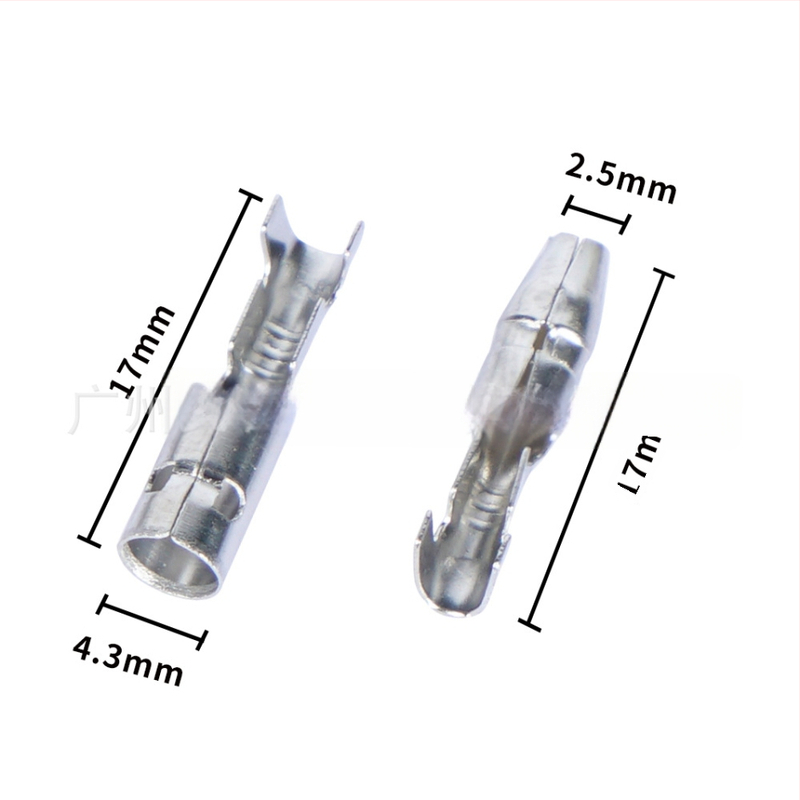 Τερματικός σύνδεσμος τύπου bullet, αρσενικός και θηλυκός για αυτοκινητο-ηλεκτρονικά - AC/DC plug-in, στρογγυλός, επαφή από ορείχαλκο, μόνωση σιλικόνης, ψυχρή πρέσα