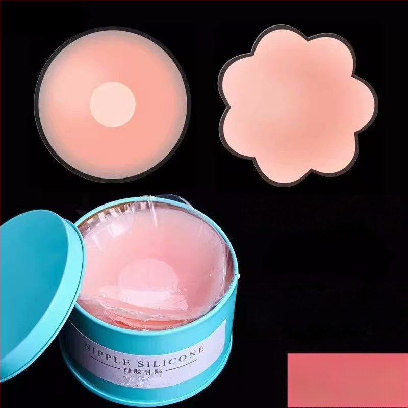 Σιλικονούχα καλύμματα θηλών, υπερλεπτές, δαντελωτές λεπτομέρειες, στρογγυλό σχήμα, αόρατα