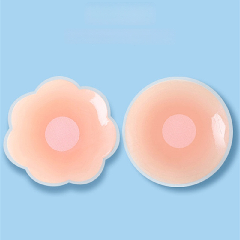 Σιλικονούχα καλύμματα θηλών, υπερλεπτές, δαντελωτές λεπτομέρειες, στρογγυλό σχήμα, αόρατα