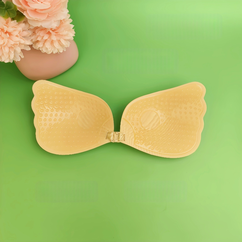 Patch στήθους χωρίς τιράντες με φτερά αγγέλου, ultra-thin σιλικόνη, διαπνέει και αόρατο, συσπειρώνει το στήθος, patch θηλής σε σχήμα λουλουδιού