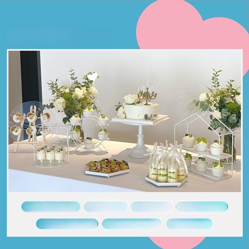 Magustoidu kuvamisalus rauast, pulmadeks, lihtsa stiiliga, esmaklassiline kvaliteet, viljade taldriku kategooria