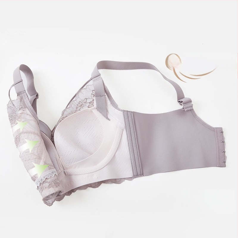 Qianyi Lingerie 9962 B puodeliai, pilnas kupolo formos puodeliai, Push-Up, ploni formuoti puodeliai, užpakalinė uždarymo su keturiais eilių sagos