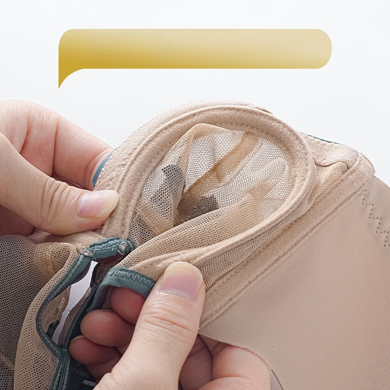 Krūšturis ar tērauda riņķi, neilona audums, 3/4 kauss, ultra-tievi veidoti kausi, izšūta mežģīne