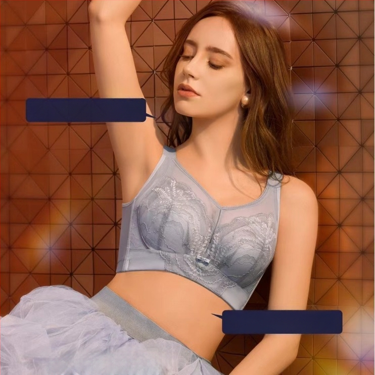 Liemenėlė su ultra plonais formuojamais kaušeliais, nėriniai nailono audinys, fiksuotos dvigubos petnešos, nugaros kabliukų su šešiais eilutėmis