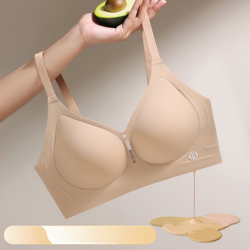 Sutien push-up cu cupă fixă, anti-sagging, fără cusături, respirabil, 3/4 cupă