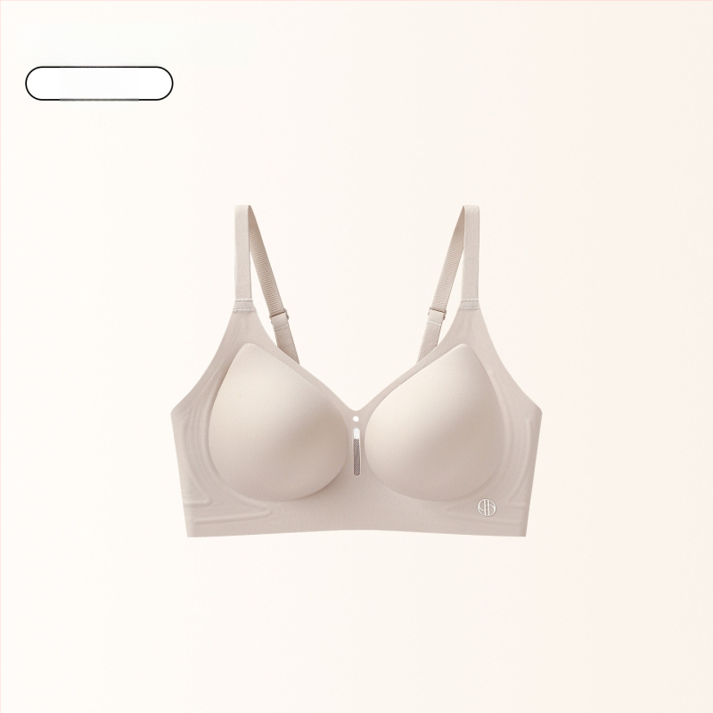 Sutien push-up cu cupă fixă, anti-sagging, fără cusături, respirabil, 3/4 cupă