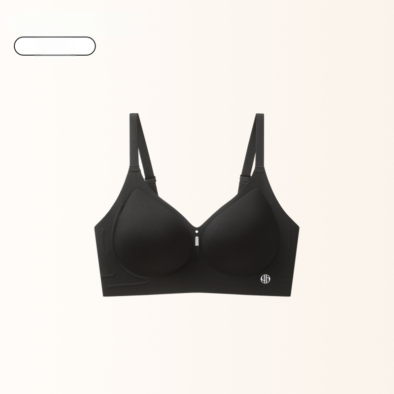 Sutien push-up cu cupă fixă, anti-sagging, fără cusături, respirabil, 3/4 cupă