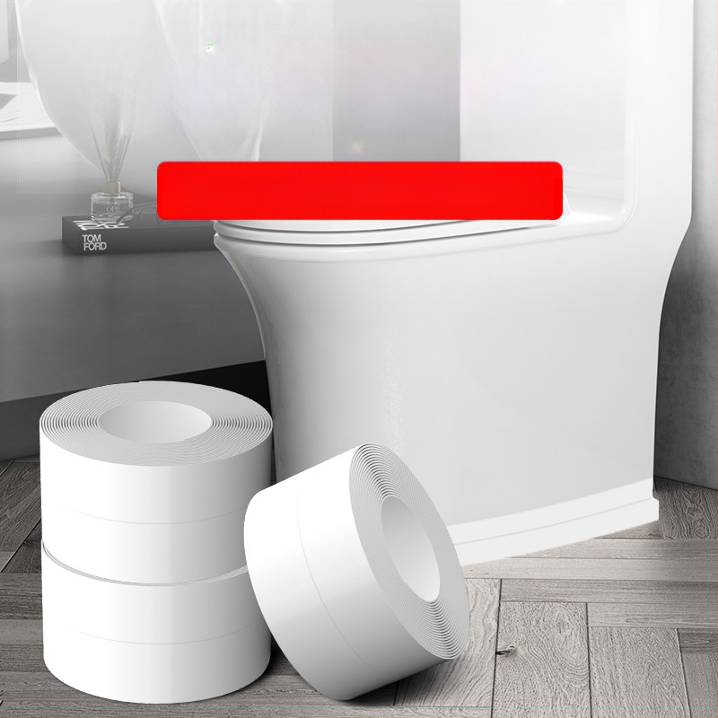 Лента за уплътнение на ръбове за баня и кухня — самозалепваща, PVC, водоустойчива, против мухъл