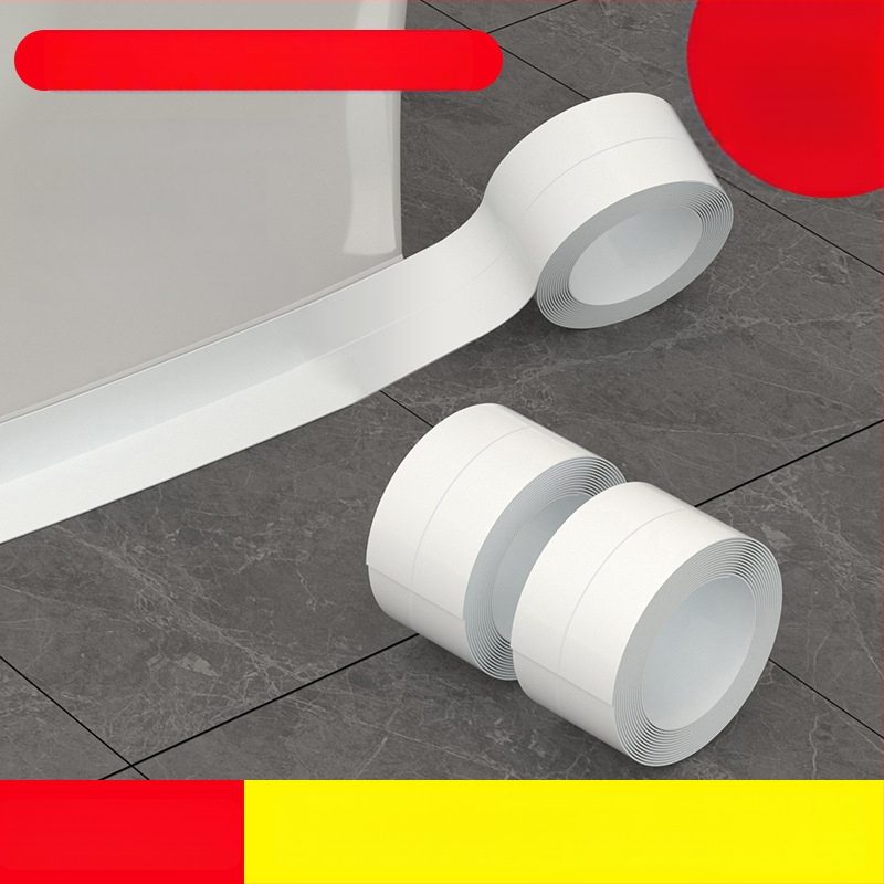 Лента за уплътнение на ръбове за баня и кухня — самозалепваща, PVC, водоустойчива, против мухъл