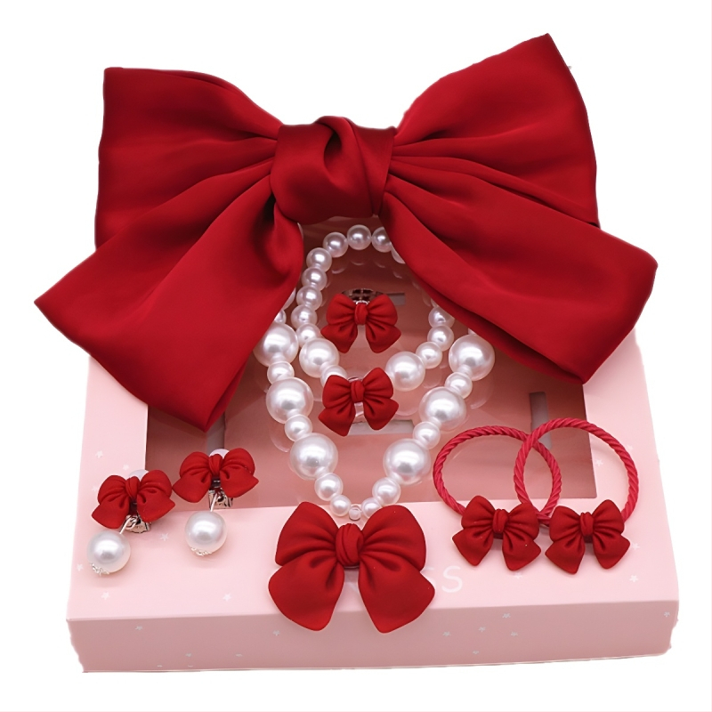 Kaelarõngas komplekt - käsitsi valmistatud, plastik/vaik, lastele sobiv loomulik stiil, pallketiga, pärlkristall