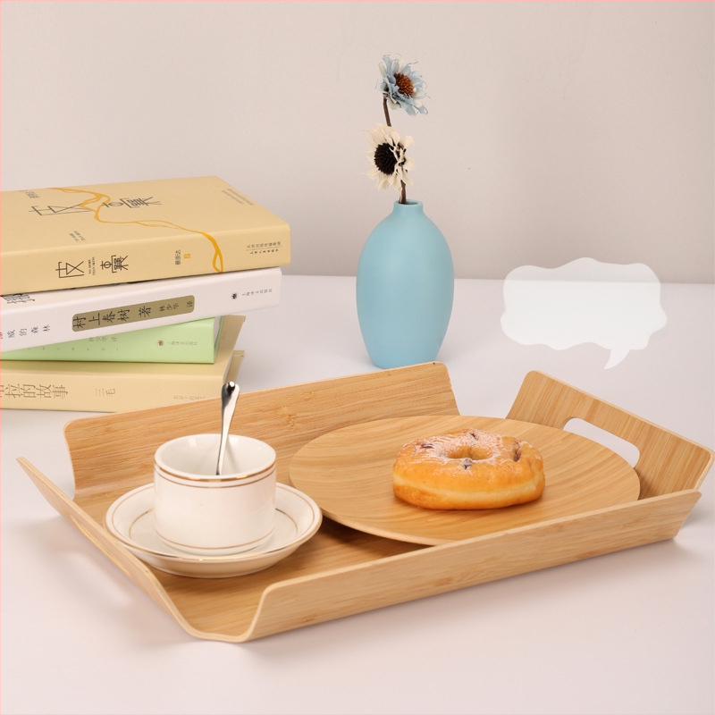 Ξύλινος ορθογώνιος δίσκος σερβιρίσματος με ριγέ σχέδιο και λαμπερή επιφάνεια, δυνατότητα παραμετροποίησης λογοτύπου