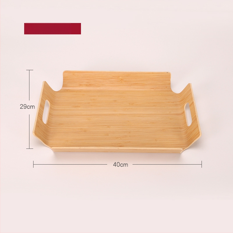 Ξύλινος ορθογώνιος δίσκος σερβιρίσματος με ριγέ σχέδιο και λαμπερή επιφάνεια, δυνατότητα παραμετροποίησης λογοτύπου