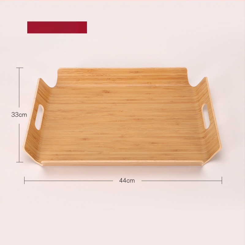 Ξύλινος ορθογώνιος δίσκος σερβιρίσματος με ριγέ σχέδιο και λαμπερή επιφάνεια, δυνατότητα παραμετροποίησης λογοτύπου