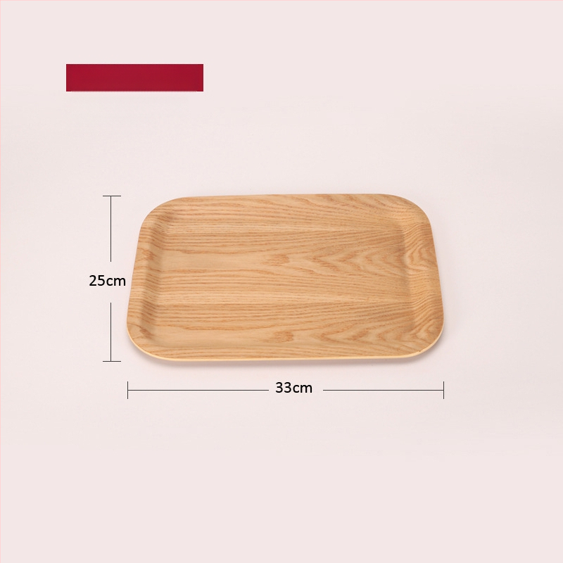 Ξύλινος ορθογώνιος δίσκος σερβιρίσματος με ριγέ σχέδιο και λαμπερή επιφάνεια, δυνατότητα παραμετροποίησης λογοτύπου