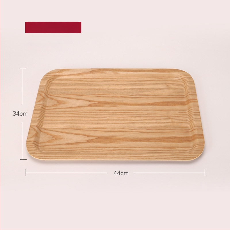 Ξύλινος ορθογώνιος δίσκος σερβιρίσματος με ριγέ σχέδιο και λαμπερή επιφάνεια, δυνατότητα παραμετροποίησης λογοτύπου