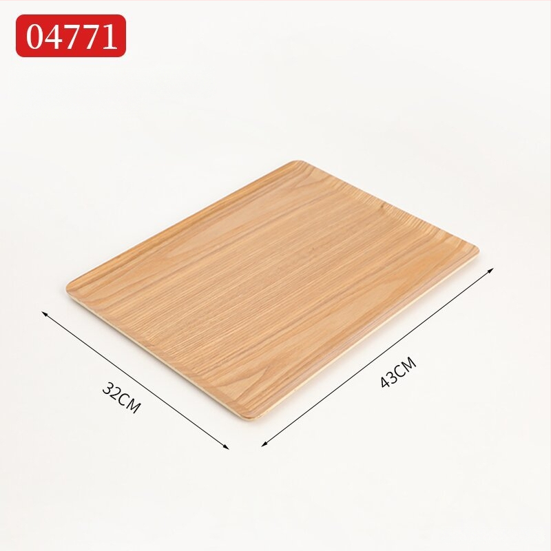 Ξύλινος ορθογώνιος δίσκος σερβιρίσματος με ριγέ σχέδιο και λαμπερή επιφάνεια, δυνατότητα παραμετροποίησης λογοτύπου