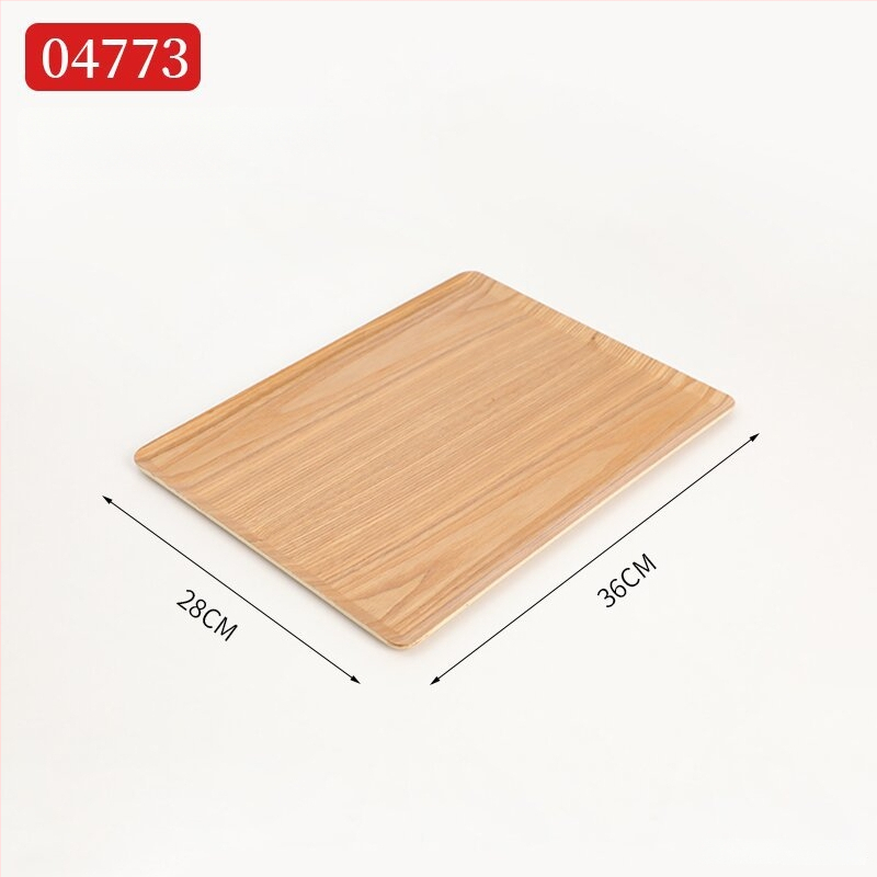 Ξύλινος ορθογώνιος δίσκος σερβιρίσματος με ριγέ σχέδιο και λαμπερή επιφάνεια, δυνατότητα παραμετροποίησης λογοτύπου