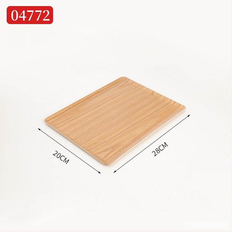 Ξύλινος ορθογώνιος δίσκος σερβιρίσματος με ριγέ σχέδιο και λαμπερή επιφάνεια, δυνατότητα παραμετροποίησης λογοτύπου