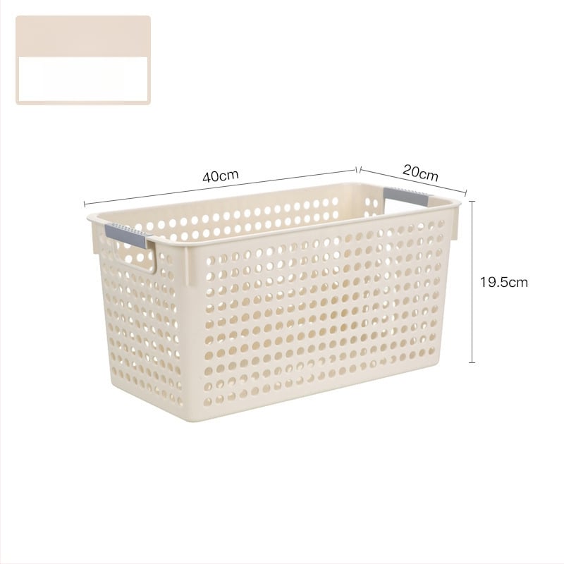 Κάδος αποθήκευσης από πλαστικό, παχύτερος, φορητός, υφαντή κατασκευή, μοντέλο LD6070-6073, κατάλληλος για κουζίνα – αποθήκευση φρούτων, λαχανικών, σνακ και άλλων ειδών