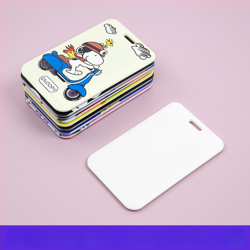 Kortelių laikiklis su karikatūrų dizainu, iš ABS plastiko + skaidraus PET lakšto, pritaikomas prekinis ženklas