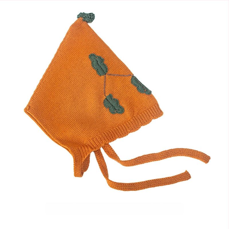 Плетена шапка за деца от 100% мерино вълна, топла и дишаща, с бродерия, четири сезона, за възрасти 1–2, 2–4, 4–6, 8–10 и над 10 години