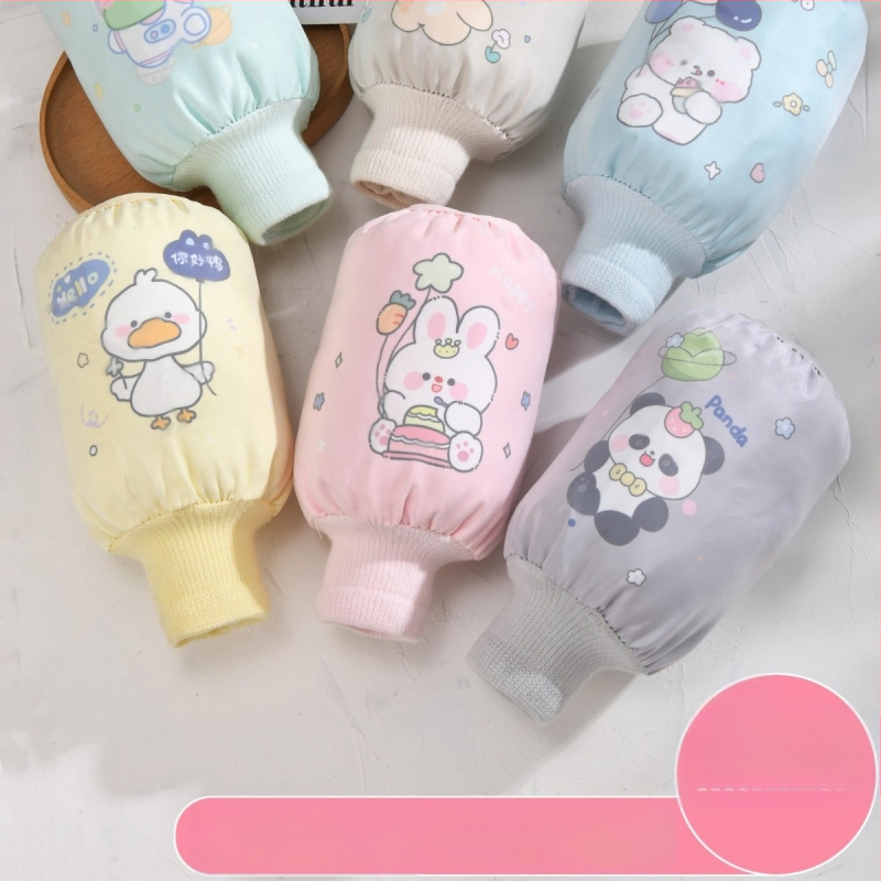 Laste veekindlad varrukad anti‑mustuse musteriga, unisex, karikatuurne muster, vanus 0–8 aastat, talviseks kasutamiseks