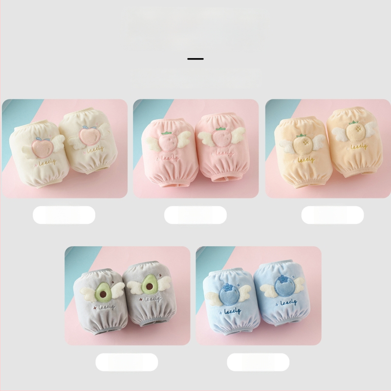 Laste veluurist varrukakaitsed – Mustuse vastane, Sügis–Talve hooaeg, Multikas muster, Vanusegrupp: 1–3 ja 3–8 aastat, Materjal: Muu