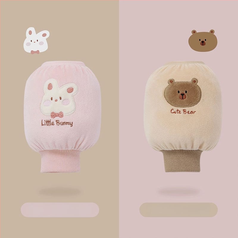 Laste kootud käevarrukad õmmeldud ning mustuse tõrjega, vanus 1–13 aastat, talv 2024