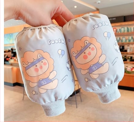 Anti-fouling cartoon pattern laste varrukad talveks, polüester, unisex, vanusegrupid 1–3, 3–8, 8–13