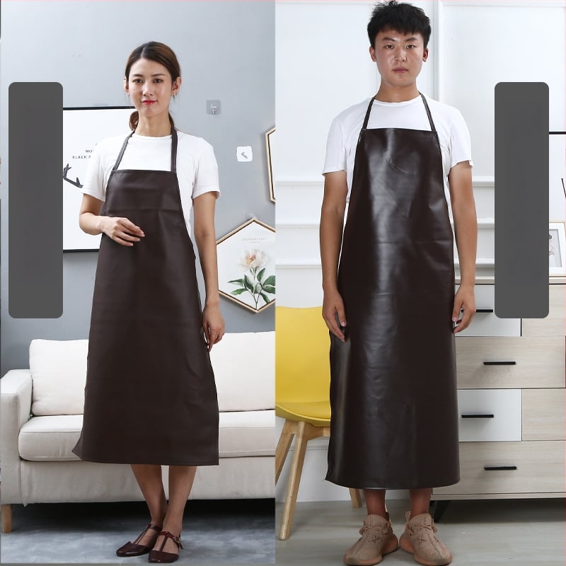 Δερμάτινη χωρίς μανίκια ποδιά – αδιάβροχη, μοντέρνος, απλός στυλ, για σεφ και προσωπικό ξενοδοχείου