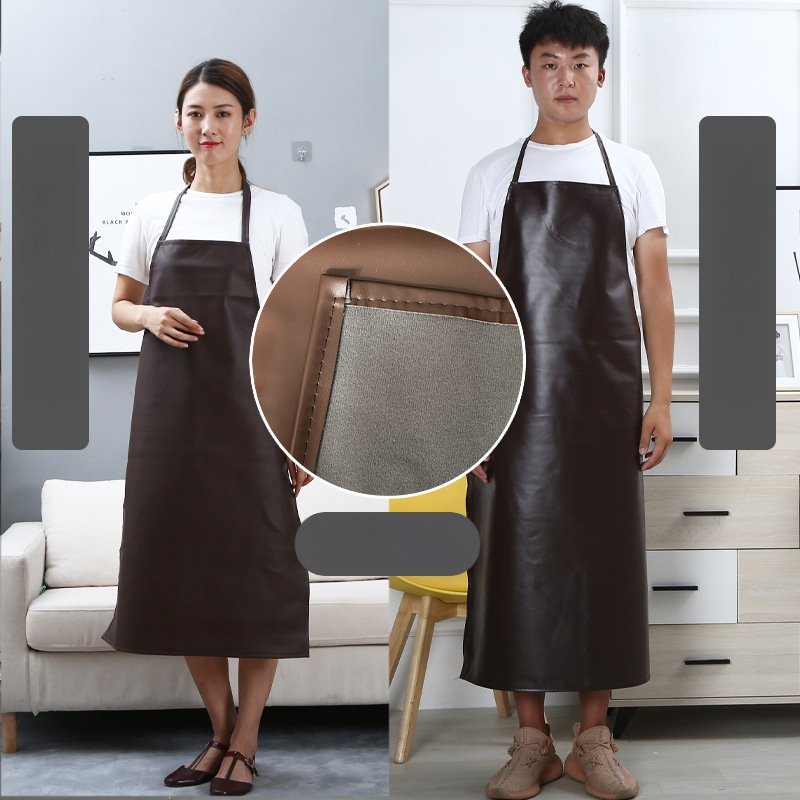 Δερμάτινη χωρίς μανίκια ποδιά – αδιάβροχη, μοντέρνος, απλός στυλ, για σεφ και προσωπικό ξενοδοχείου