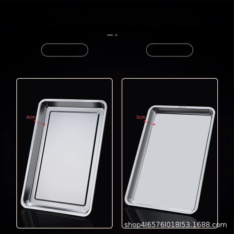 Δίσκος ατμού ρυζιού από ανοξείδωτο ατσάλι, τετράγωνο σχήμα, επιφάνεια ηλεκτρολυτικής επεξεργασίας, εκτυπωμένο λογότυπο, Νέο κινεζικό στυλ