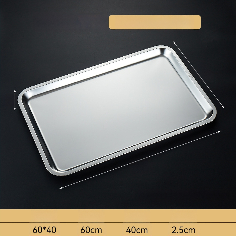 Δίσκος ατμού ρυζιού από ανοξείδωτο ατσάλι, τετράγωνο σχήμα, επιφάνεια ηλεκτρολυτικής επεξεργασίας, εκτυπωμένο λογότυπο, Νέο κινεζικό στυλ